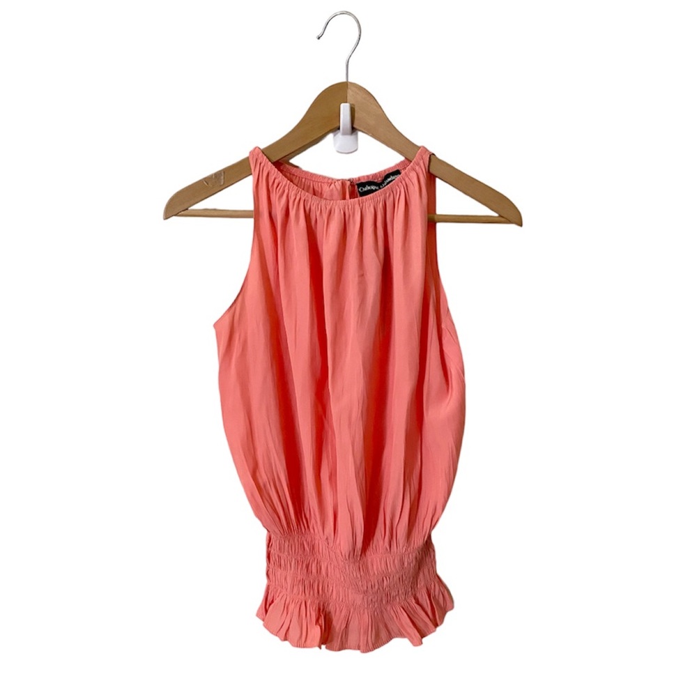 [Catherine Malandrino] Smocked Waist Top - Picture 3 of 4